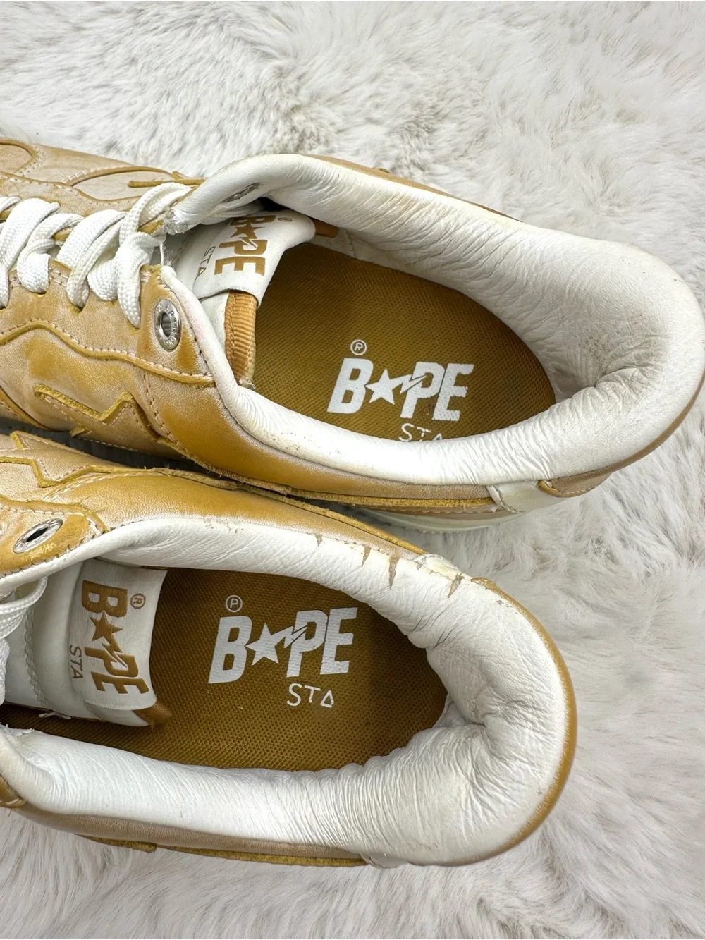 BAPE Sta Wear Away Paint Sneakers Men’s US 8.5‎ A Bathing Ape Streetwear